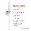 Kinkiet ścienny PRESTON 8979 Nikiel Mleczne szkło Glamour